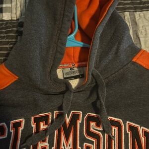 Colosseum Gray and Orange Hoodie